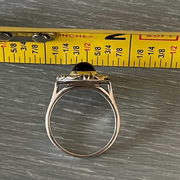 🌟 Black Onyx Sterling Silver Ring - Picture 8 of 9